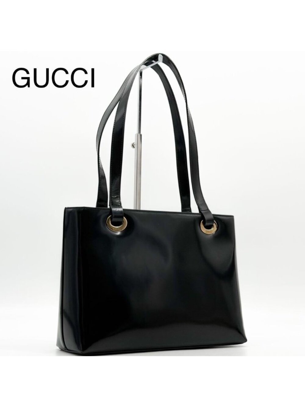 Gucci Tom Ford Era Tote Vintage Black Shoulder Bag